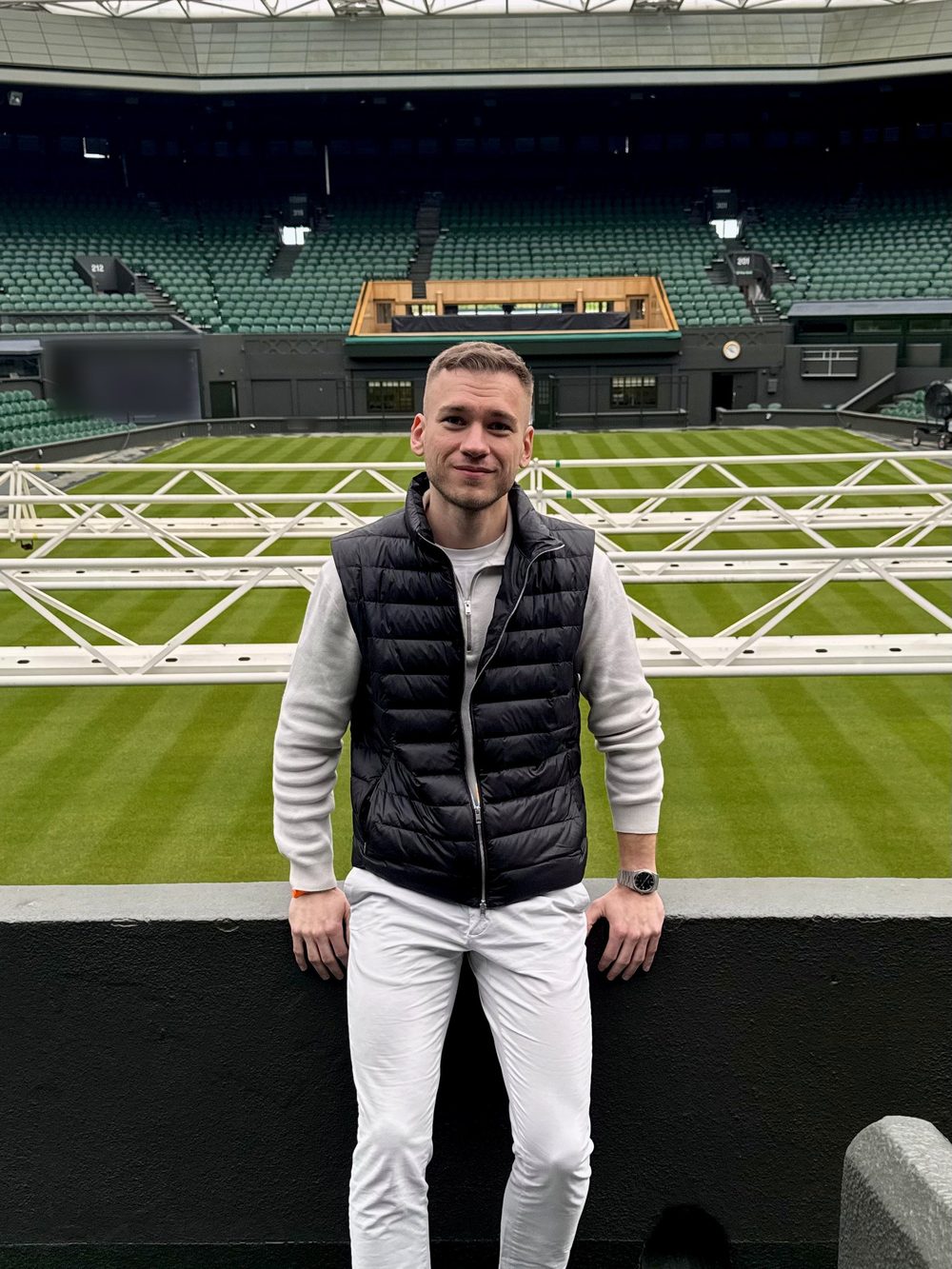 Oskar Porębski at Centre Court, Wimbledon