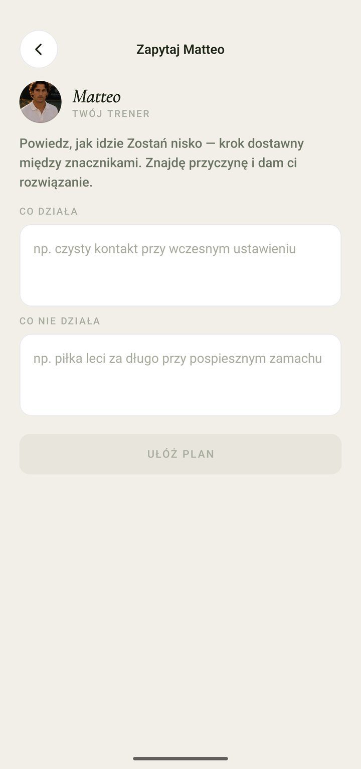 Ekran „Zapytaj Matteo”: pola na to, co działa, a co nie